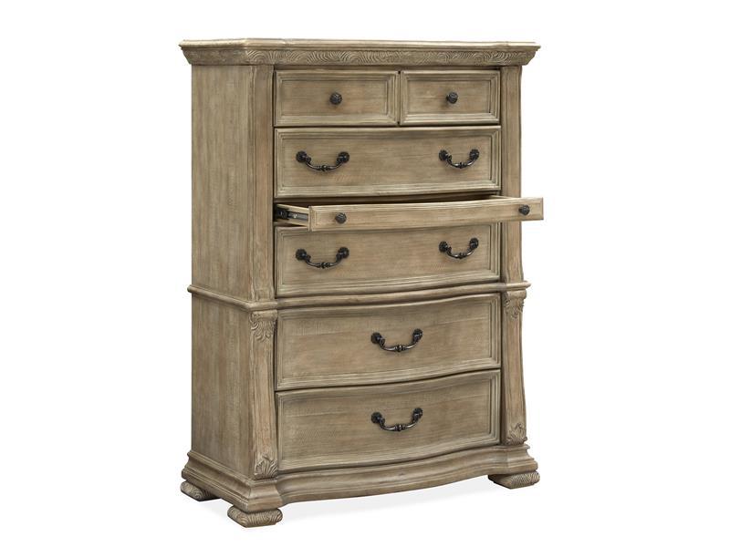 Magnussen Furniture Marisol Drawer Chest in Fawn/Graphite