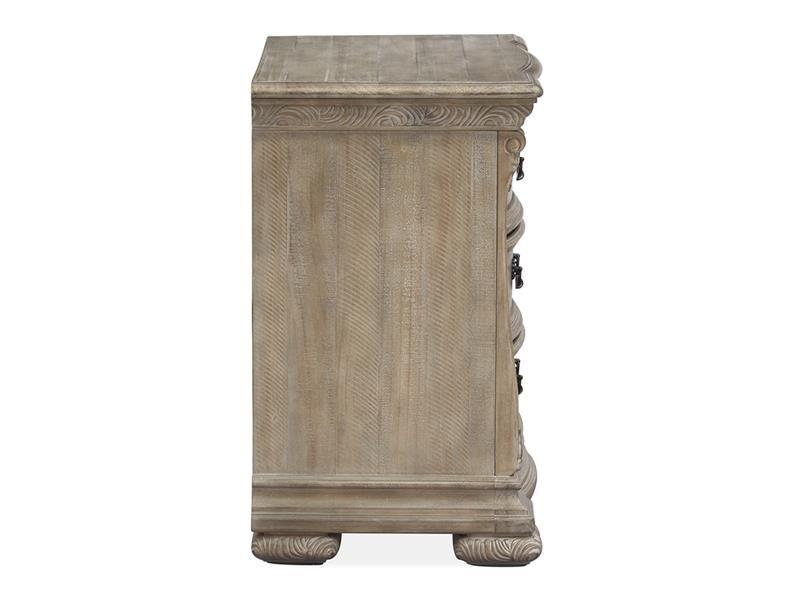 Magnussen Furniture Marisol Drawer Nightstand in Fawn/Graphite