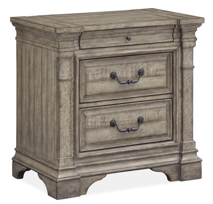 Magnussen Furniture Milford Creek 3 Drawer Nightstand in Lark Brown image