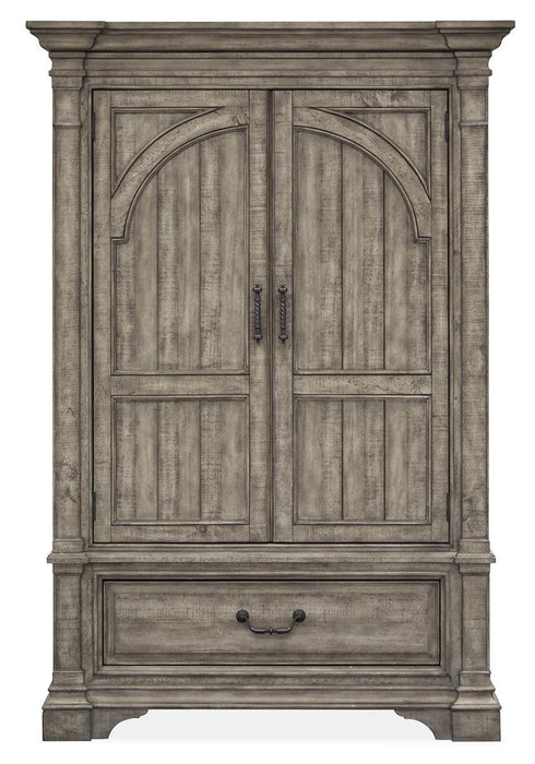 Magnussen Furniture Milford Creek Door Armoire in Lark Brown image