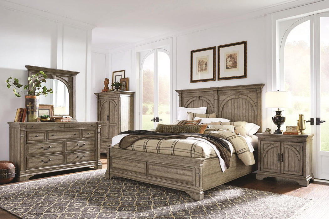 Magnussen Furniture Milford Creek King Panel Bed in Lark Brown B5006-54