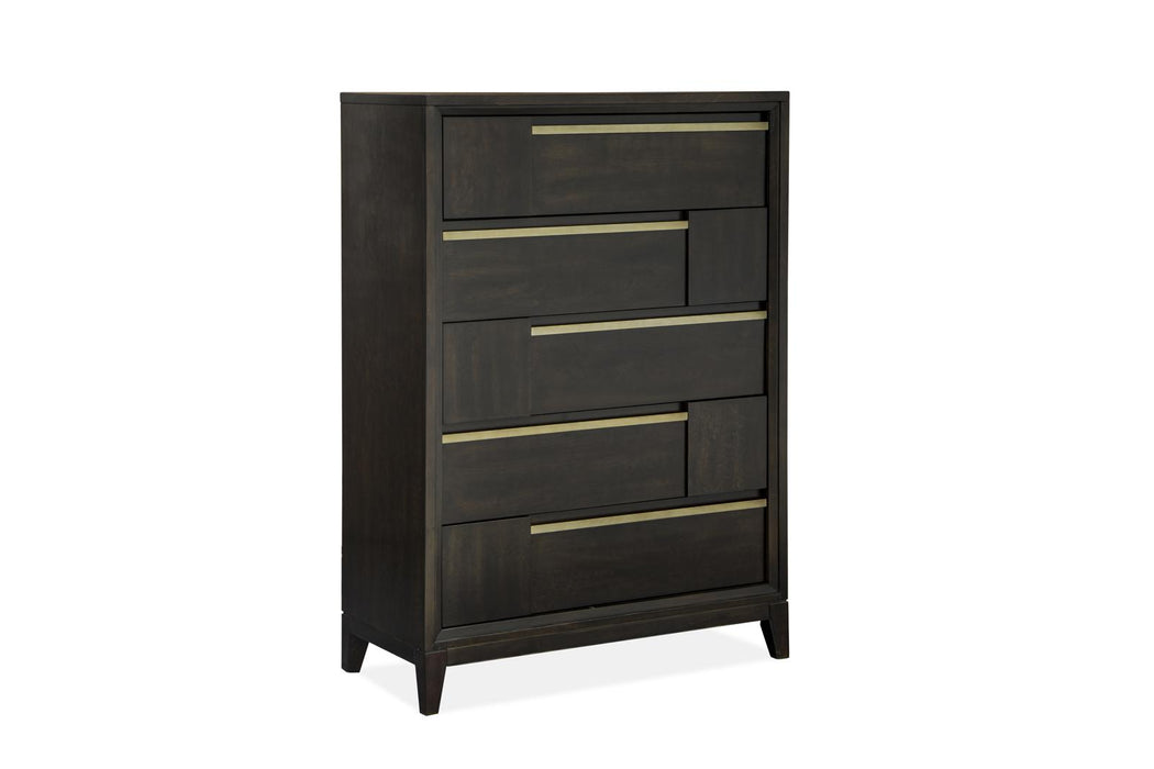 Magnussen Furniture Modern Geometry Chest in French Roast