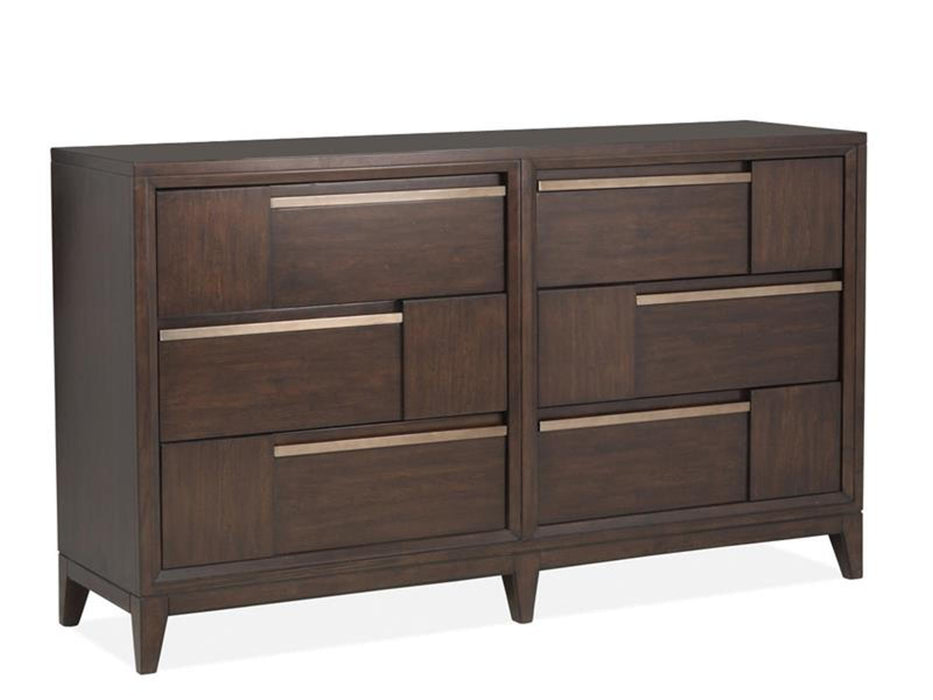 Magnussen Furniture Modern Geometry Dresser in French Roast