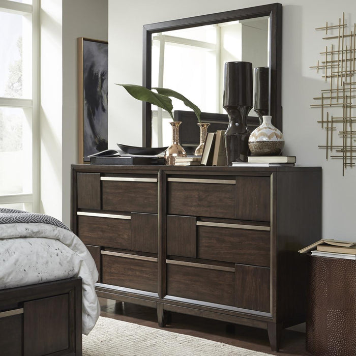 Magnussen Furniture Modern Geometry Dresser in French Roast