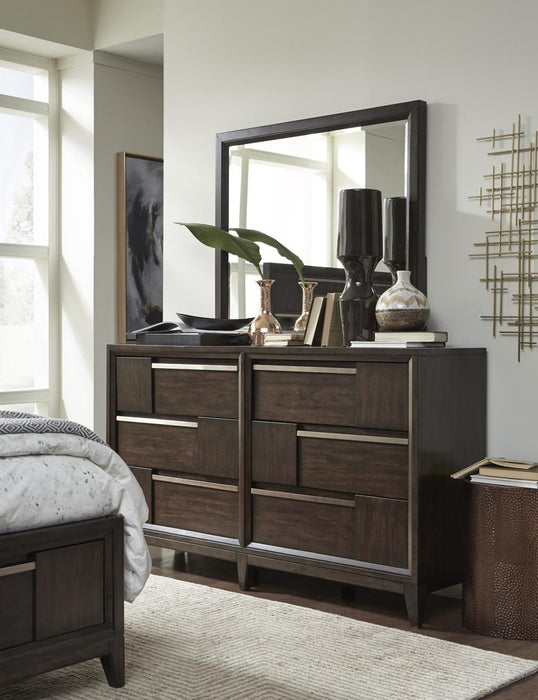 Magnussen Furniture Modern Geometry Dresser in French Roast