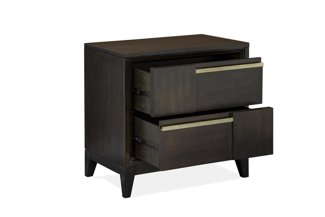 Magnussen Furniture Modern Geometry Nightstand in French Roast