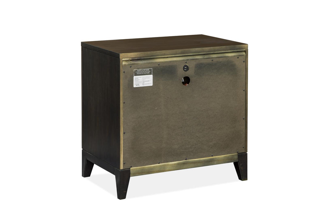 Magnussen Furniture Modern Geometry Nightstand in French Roast