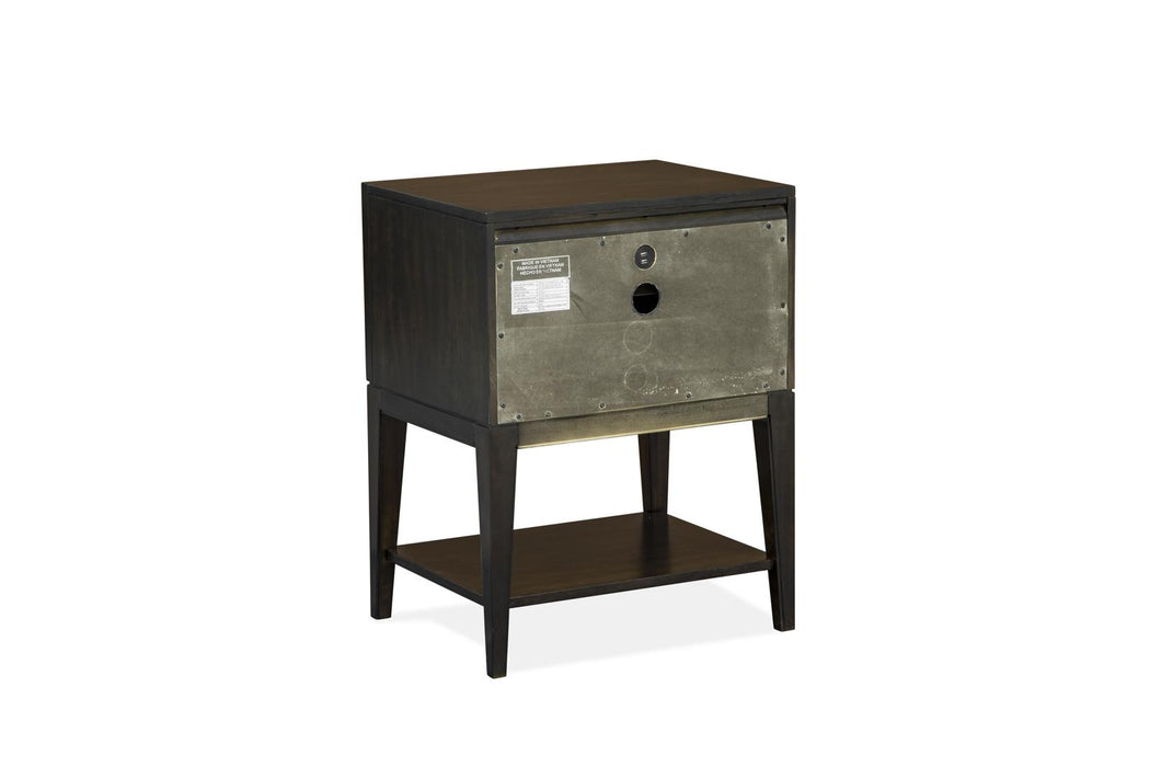 Magnussen Furniture Modern Geometry Open Nightstand in French Roast