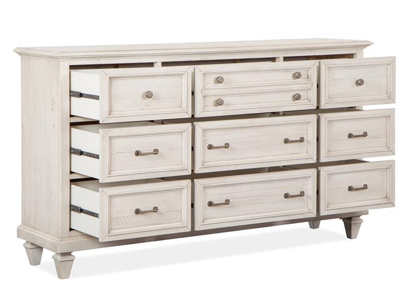 Magnussen Furniture Newport 9 Drawer Dresser in Alabaster