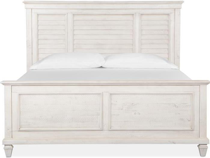 Magnussen Furniture Newport King Shutter Panel Bed in Alabaster image