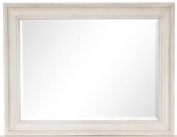 Magnussen Furniture Newport Landscape Mirror in Alabaster image