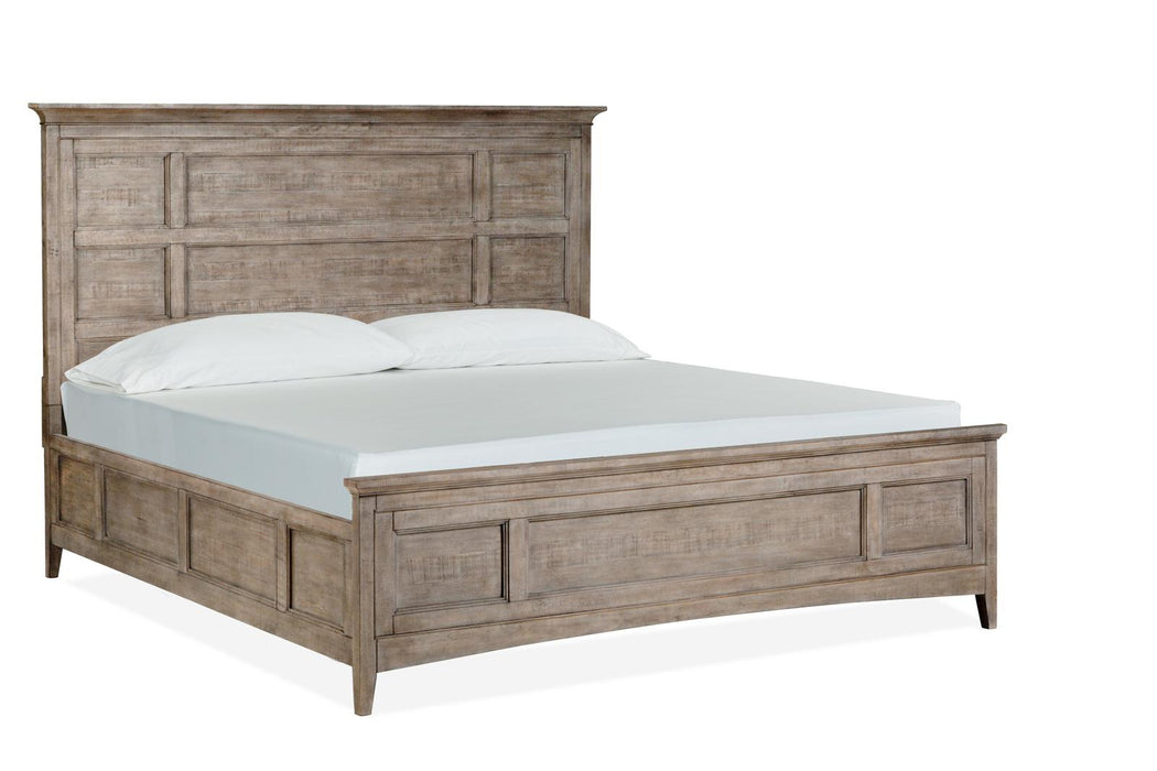 Magnussen Furniture Paxton Place California King Panel Bed in Dovetail Grey