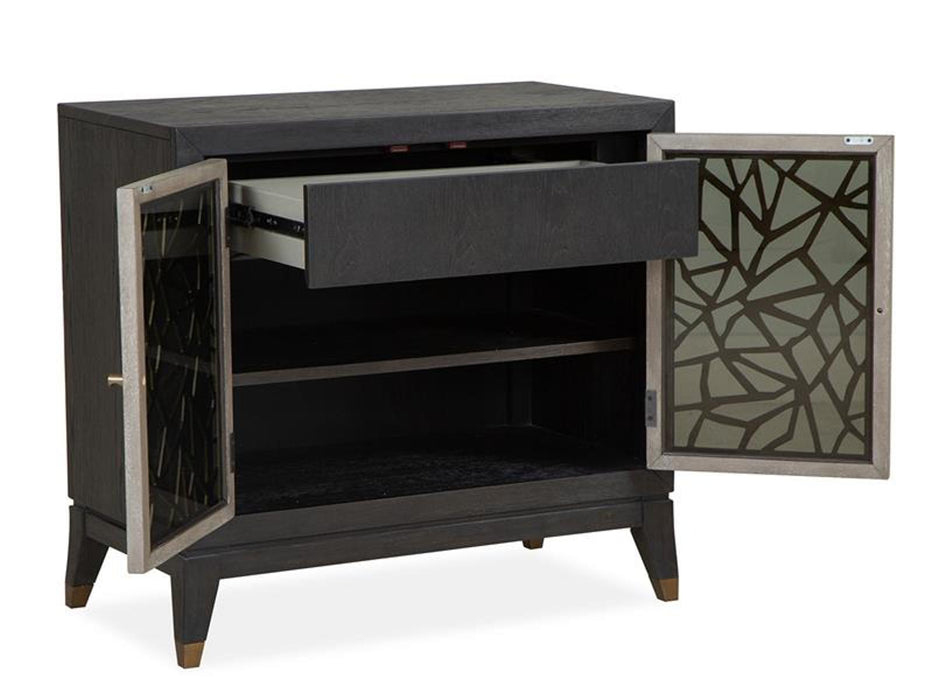 Magnussen Furniture Ryker Bachelor Chest in Nocturn Black/Coventry Grey