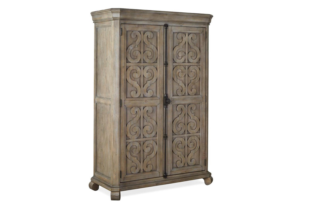 Magnussen Furniture Tinley Park Door Chest in Dove Tail Grey