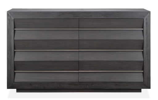 Magnussen Furniture Wentworth Village Double Drawer Dresser in Sandblasted Oxford Black image