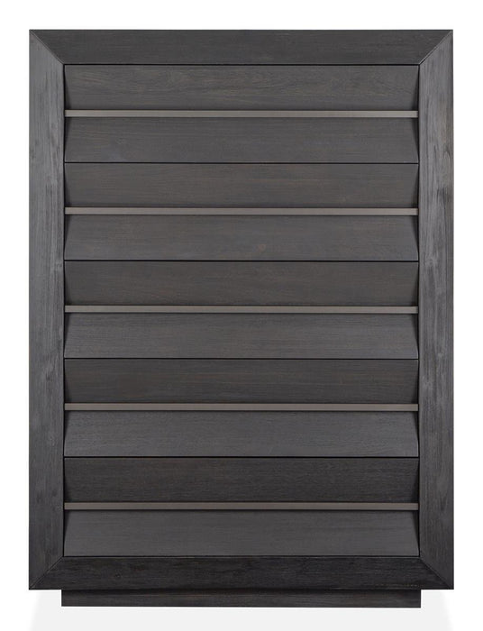 Magnussen Furniture Wentworth Village Drawer Chest in Sandblasted Oxford Black