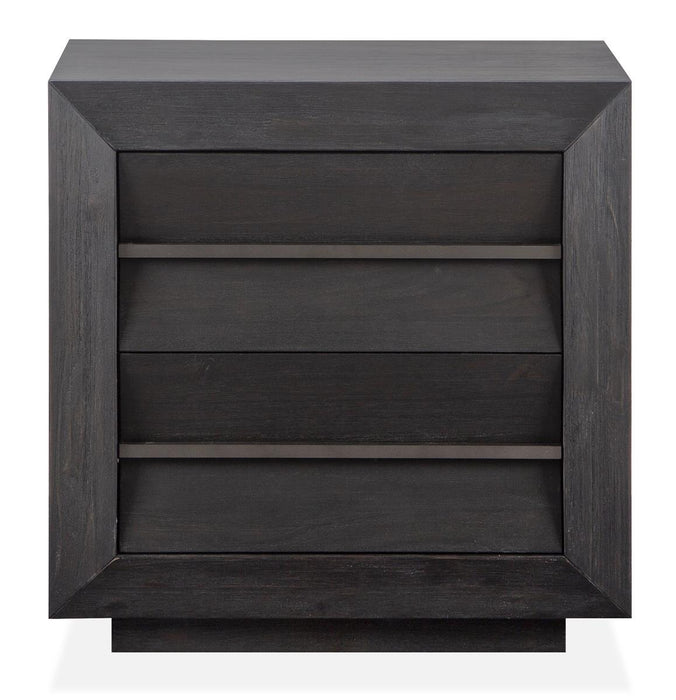 Magnussen Furniture Wentworth Village 2 Drawer Nightstand in Sandblasted Oxford Black image