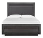 Magnussen Furniture Wentworth Village Queen Wood/Metal Panel Bed in Sandblasted Oxford Black image