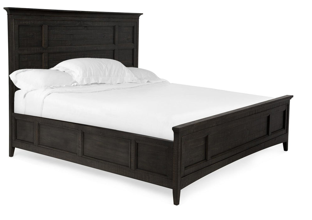 Magnussen Furniture Westley Falls California King Panel Bed with Regular Rails in Graphite