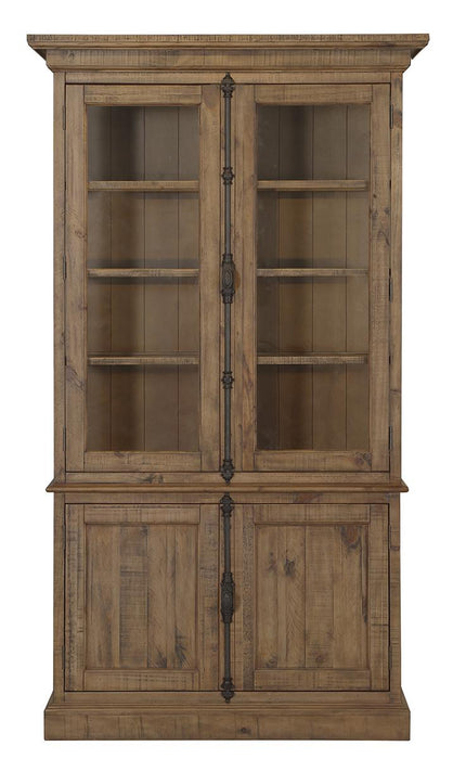 Magnussen Furniture Willoughby China Cabinet in Weathered Barley D4209-01