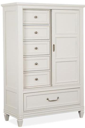 Magnussen Furniture Willowbrook Door Chest in Egg Shell White