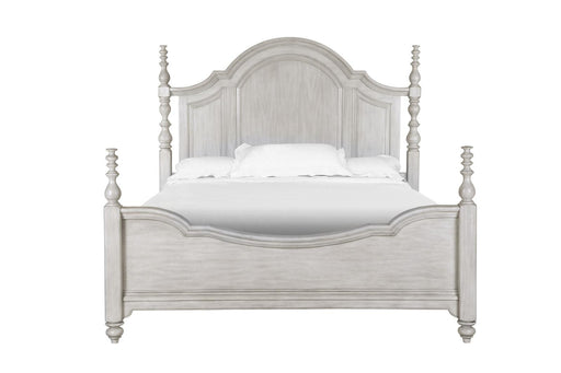 Magnussen Furniture Windsor Lane King Poster Bed in Weathered White image