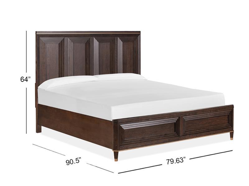 Magnussen Furniture Zephyr California King Panel Bed in Sable