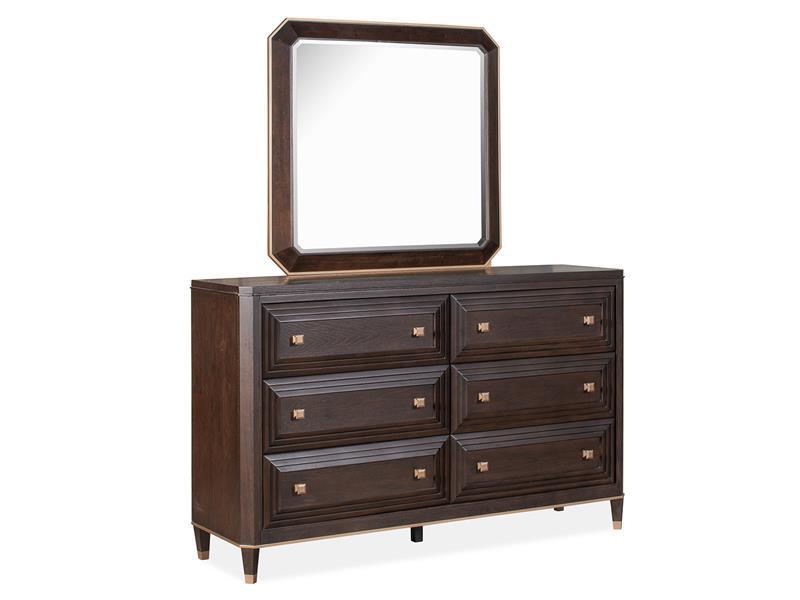 Magnussen Furniture Zephyr Landscape Mirror in Sable