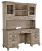 Magnussen Lancaster Credenza with Hutch in Dove Tail Grey image