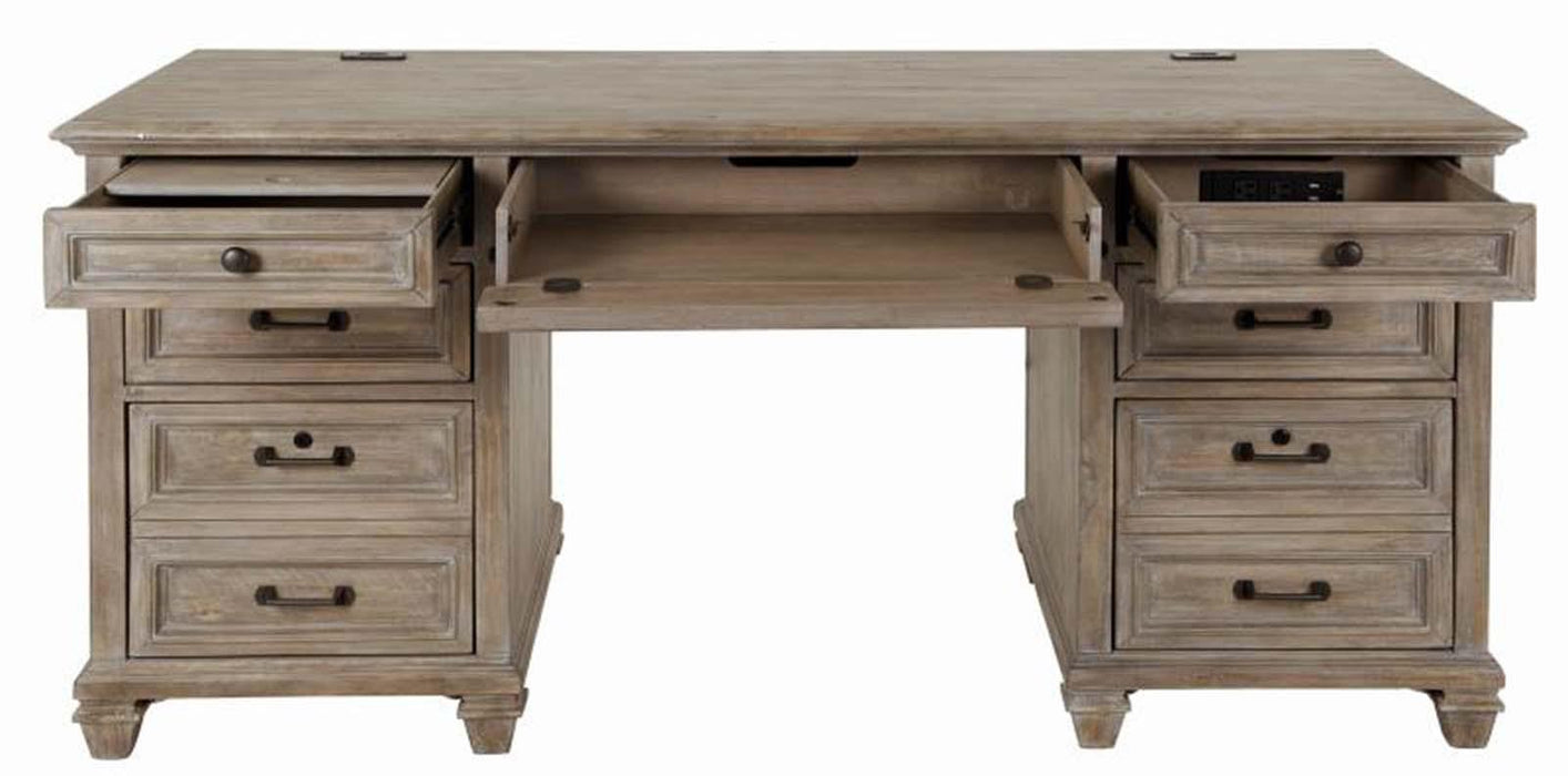 Magnussen Lancaster Executive Desk in Dove Tail Grey