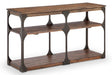 Magnussen Montgomery Rectangular Sofa Table in Bourbon and Aged Iron image