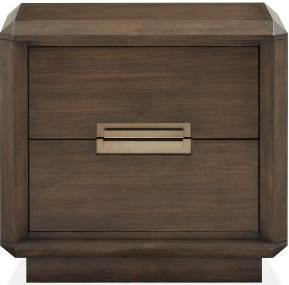 Magnussen Furniture Nouvel 2 Drawer Nightstand in Russet image