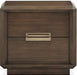 Magnussen Furniture Nouvel 2 Drawer Nightstand in Russet image