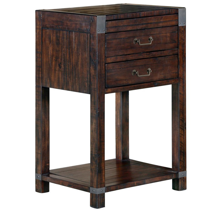 Magnussen Pine Hill Open Nightstand in Rustic Pine