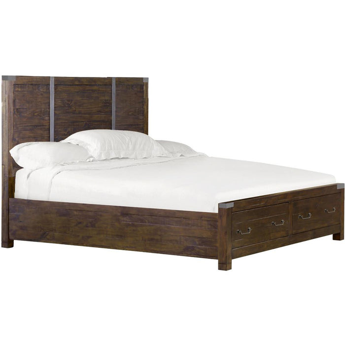 Magnussen Pine Hill Queen Storage Bed in Rustic Pine