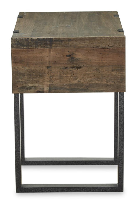 Magnussen Prescott Chairside End Table in Rustic Honey