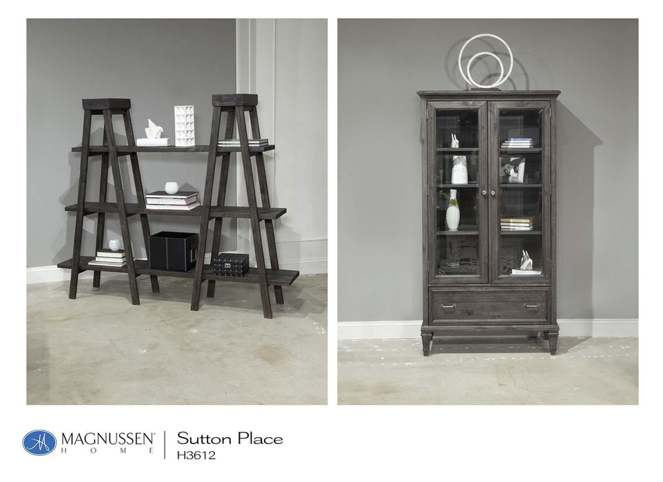 Magnussen Sutton Place Bookshelf in Weathered Charcoal