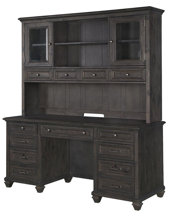 Magnussen Sutton Place Credenza with Hutch in Weathered Charcoal image